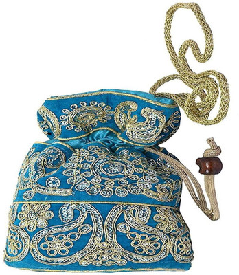 drawstring clutch bag