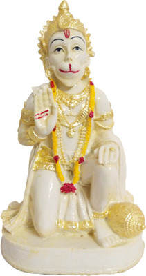 

FABZONE Antique Finish Lord Mahavir Hanuman Hindu God Bajrangbali Sculputer Handicraft Idol Diwali Decorative Spiritual Puja Vastu Showpiece Figurine - Religious Pooja Gift Item & Murti for Mandir / Temple / Home / Office Decorative Showpiece - 23 cm(Poly