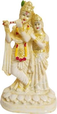 

FABZONE Antique Finish Lord Radha Krishna Love Couple Statue Hindu God Makhan chor/Laddu Gopal Sculputer Handicraft Idol janmashtami Decorative Spiritual Diwali Puja Vastu Showpiece Figurine - Religious Pooja Gift Item & Murti for Mandir / Temple / Home /