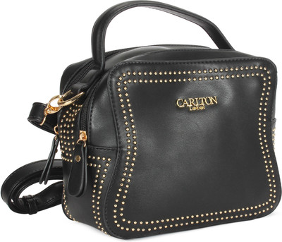 

Carlton London Women Casual Black Leatherette Sling Bag