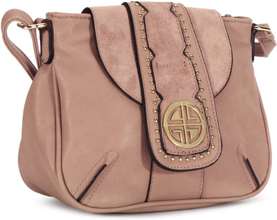 

Carlton London Women Casual Pink Leatherette Sling Bag