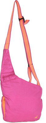 

Fastrack Women Casual Pink PU Sling Bag