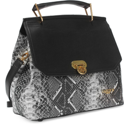 

Carlton London Women Casual Black Leatherette Sling Bag