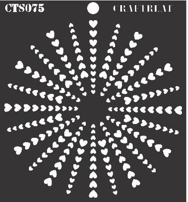 

Craftreat Heart Dart CTS075 layered Stencil(Pack of 1, Stencil)