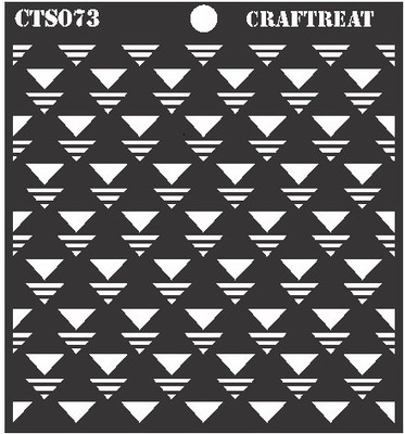 

Craftreat Memphis Triangle CTS073 layered Stencil(Pack of 1, Stencil)