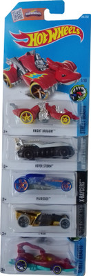 kidoz kingdom HOT WHEELS BASIC CARS SET MIX 5 PCS(Multicolor)