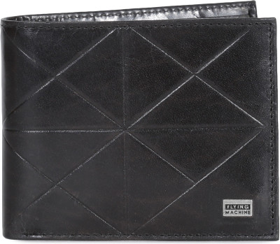 

Flying Machine Men Black Genuine Leather Wallet(4 Card Slots)