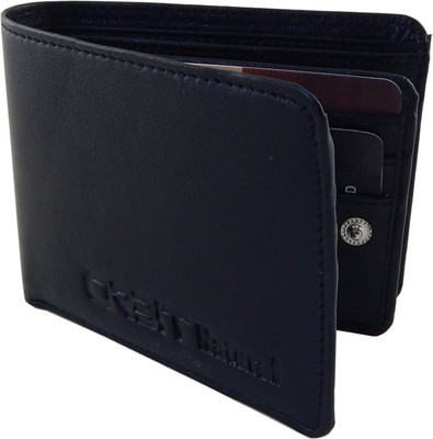 

Orbit Men Black Genuine Leather, Fabric Wallet(7 Card Slots)