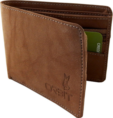 

Orbit Men Khaki Genuine Leather, Fabric Wallet(3 Card Slots)