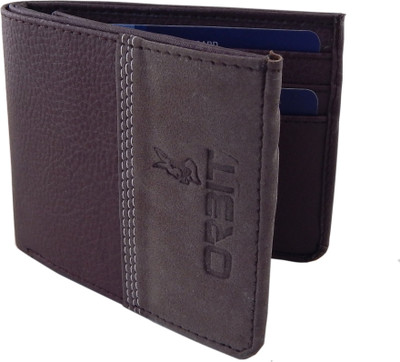 

Orbit Men Brown Genuine Leather, Fabric Wallet(8 Card Slots)