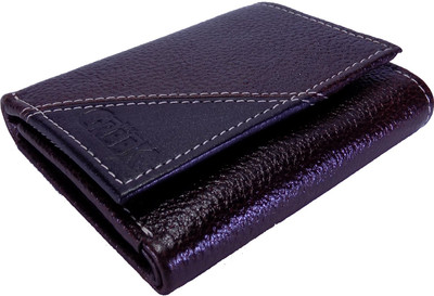 

The GreeK Men Tan, Black Genuine Leather Wallet(6 Card Slots), Cherry