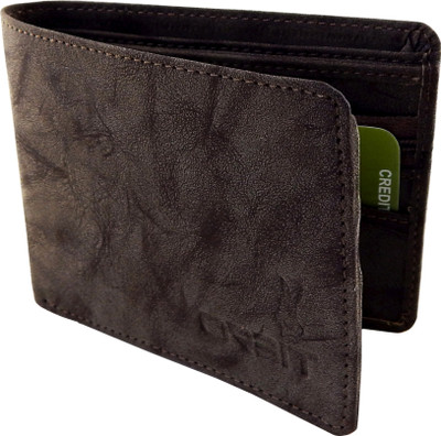 

Orbit Men Brown Genuine Leather, Fabric Wallet(3 Card Slots)