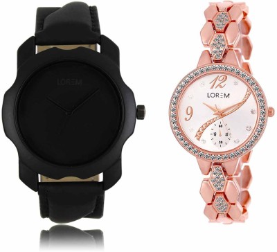 LOREM LR-22-215 Attractive Stylish Combo Watch  - For Men & Women   Watches  (LOREM)