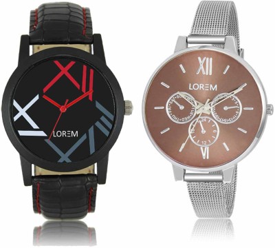 LOREM LR-12-0214 Attractive Stylish Combo Watch  - For Men & Women   Watches  (LOREM)