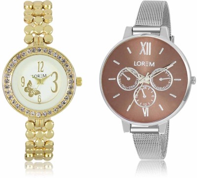 LOREM LR-0203-214 Attractive Stylish Combo Watch  - For Women   Watches  (LOREM)