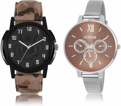 LOREM LR-03-0214 Attractive Stylish Combo Watch  - For Men & Women   Watches  (LOREM)