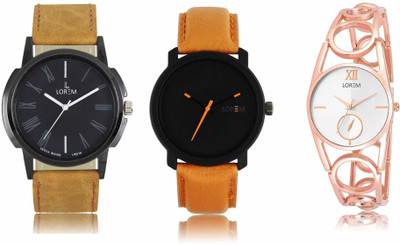 View LOREM LR-19-20-213 Attractive Stylish Combo Watch  - For Men & Women Wrist Watches Price Online(LOREM)