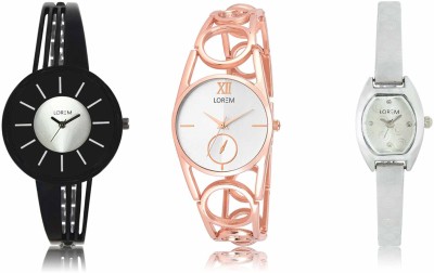 LOREM LR-212-213-219 Attractive Stylish Combo Watch  - For Women   Watches  (LOREM)