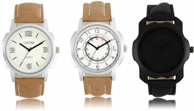 LOREM LR-16-17-22 Attractive Stylish Combo Watch  - For Men   Watches  (LOREM)