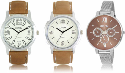 View LOREM LR-15-16-0214 Attractive Stylish Combo Watch  - For Men & Women Wrist Watches Price Online(LOREM)