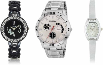 LOREM LR-101-201-219 Attractive Stylish Combo Watch  - For Men & Women   Watches  (LOREM)