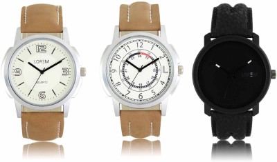 LOREM LR-16-17-21 Attractive Stylish Combo Watch  - For Men   Watches  (LOREM)
