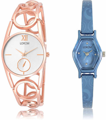 LOREM LR-0213-218 Attractive Stylish Combo Watch  - For Women   Watches  (LOREM)