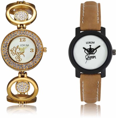 LOREM LR-0204-209 Attractive Stylish Combo Watch  - For Women   Watches  (LOREM)