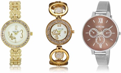 LOREM LR-203-204-214 Attractive Stylish Combo Watch  - For Women   Watches  (LOREM)