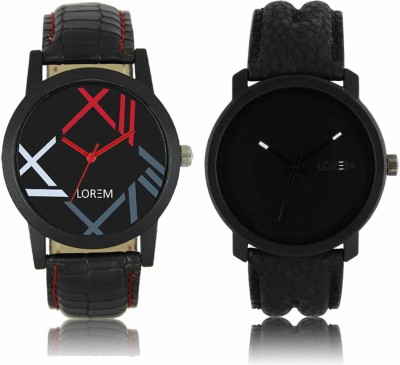LOREM LR-12-21 Attractive Stylish Combo Watch  - For Men   Watches  (LOREM)