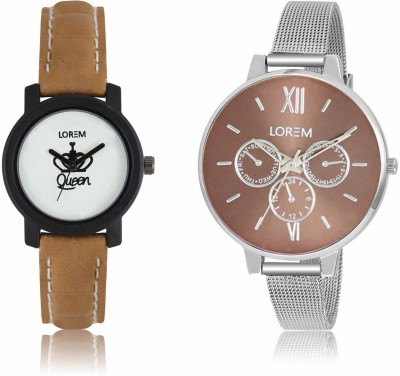 LOREM LR-0209-214 Attractive Stylish Combo Watch  - For Women   Watches  (LOREM)