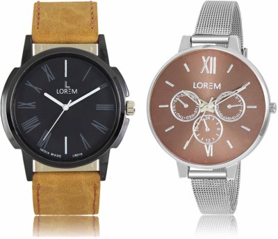 LOREM LR-19-0214 Attractive Stylish Combo Watch  - For Men & Women   Watches  (LOREM)