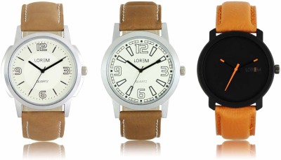 LOREM LR-15-16-20 Attractive Stylish Combo Watch  - For Men   Watches  (LOREM)