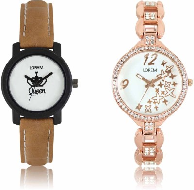 LOREM LR-0209-210 Attractive Stylish Combo Watch  - For Women   Watches  (LOREM)