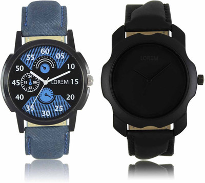 LOREM Attractive Stylish Combo Analog Watch  - For Men