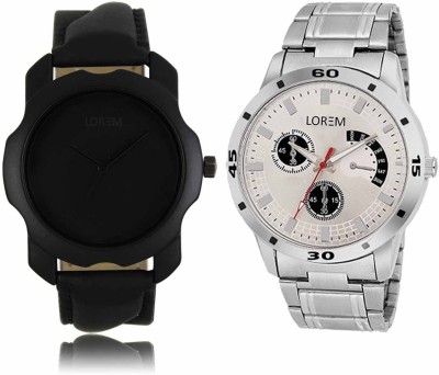 LOREM LR-22-101 Attractive Stylish Combo Watch  - For Men   Watches  (LOREM)