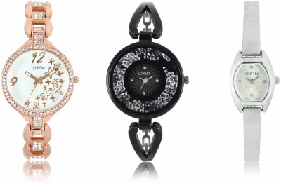 LOREM LR-210-211-219 Attractive Stylish Combo Watch  - For Women   Watches  (LOREM)