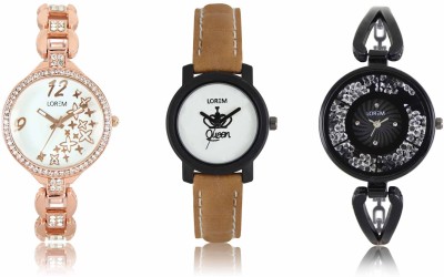 LOREM LR-209-210-211 Attractive Stylish Combo Watch  - For Women   Watches  (LOREM)