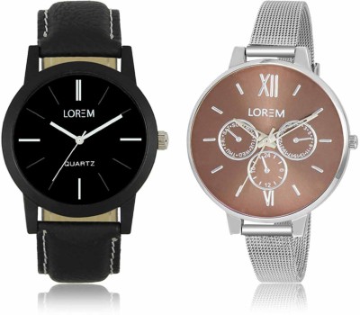 LOREM LR-05-0214 Attractive Stylish Combo Watch  - For Men & Women   Watches  (LOREM)