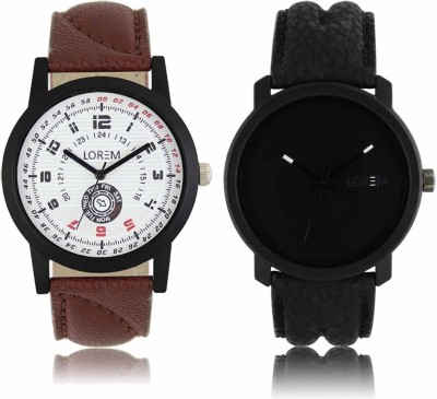 LOREM LR-11-21 Attractive Stylish Combo Watch  - For Men   Watches  (LOREM)