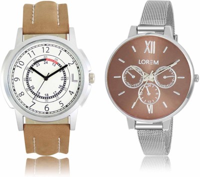 LOREM LR-17-0214 Attractive Stylish Combo Watch  - For Men & Women   Watches  (LOREM)