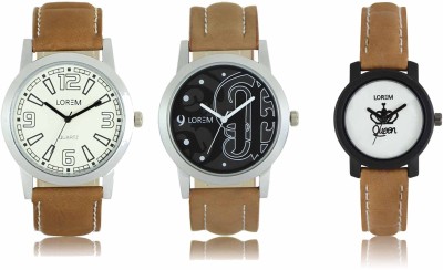 LOREM LR-14-15-0209 Attractive Stylish Combo Watch  - For Men & Women   Watches  (LOREM)