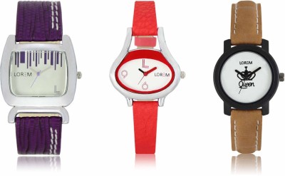 LOREM LR-206-207-209 Attractive Stylish Combo Watch  - For Women   Watches  (LOREM)