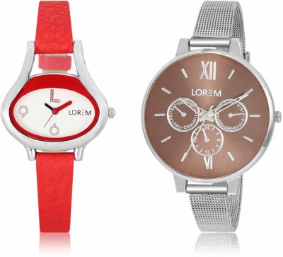 LOREM LR-0206-214 Attractive Stylish Combo Watch  - For Women   Watches  (LOREM)