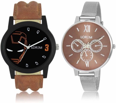 LOREM LR-04-0214 Attractive Stylish Combo Watch  - For Men & Women   Watches  (LOREM)