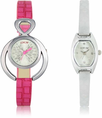 LOREM LR-0205-219 Attractive Stylish Combo Watch  - For Women   Watches  (LOREM)