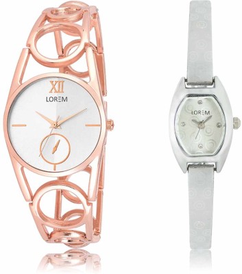 LOREM LR-0213-219 Attractive Stylish Combo Watch  - For Women   Watches  (LOREM)