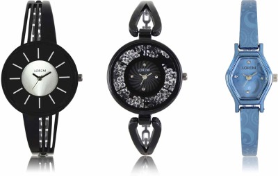 LOREM LR-211-212-218 Attractive Stylish Combo Watch  - For Women   Watches  (LOREM)