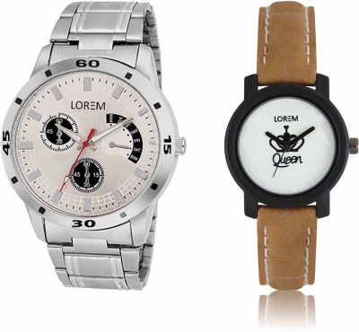 LOREM LR-101-209 Attractive Stylish Combo Watch  - For Men & Women   Watches  (LOREM)