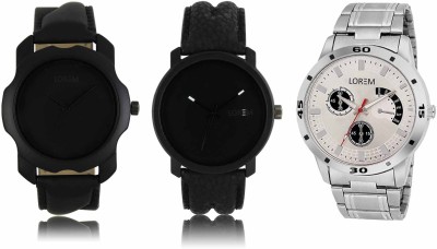 LOREM LR-21-22-101 Attractive Stylish Combo Watch  - For Men   Watches  (LOREM)